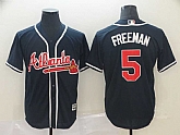 Braves 5 Freddie Freeman Navy Cool Base Jerseys,baseball caps,new era cap wholesale,wholesale hats